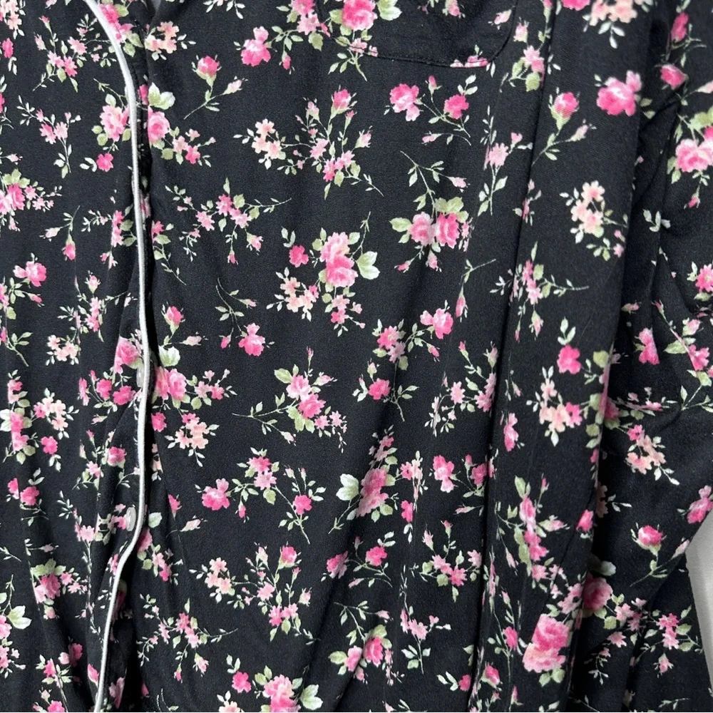 Flora Floral Pajama Set with Pink Flowers